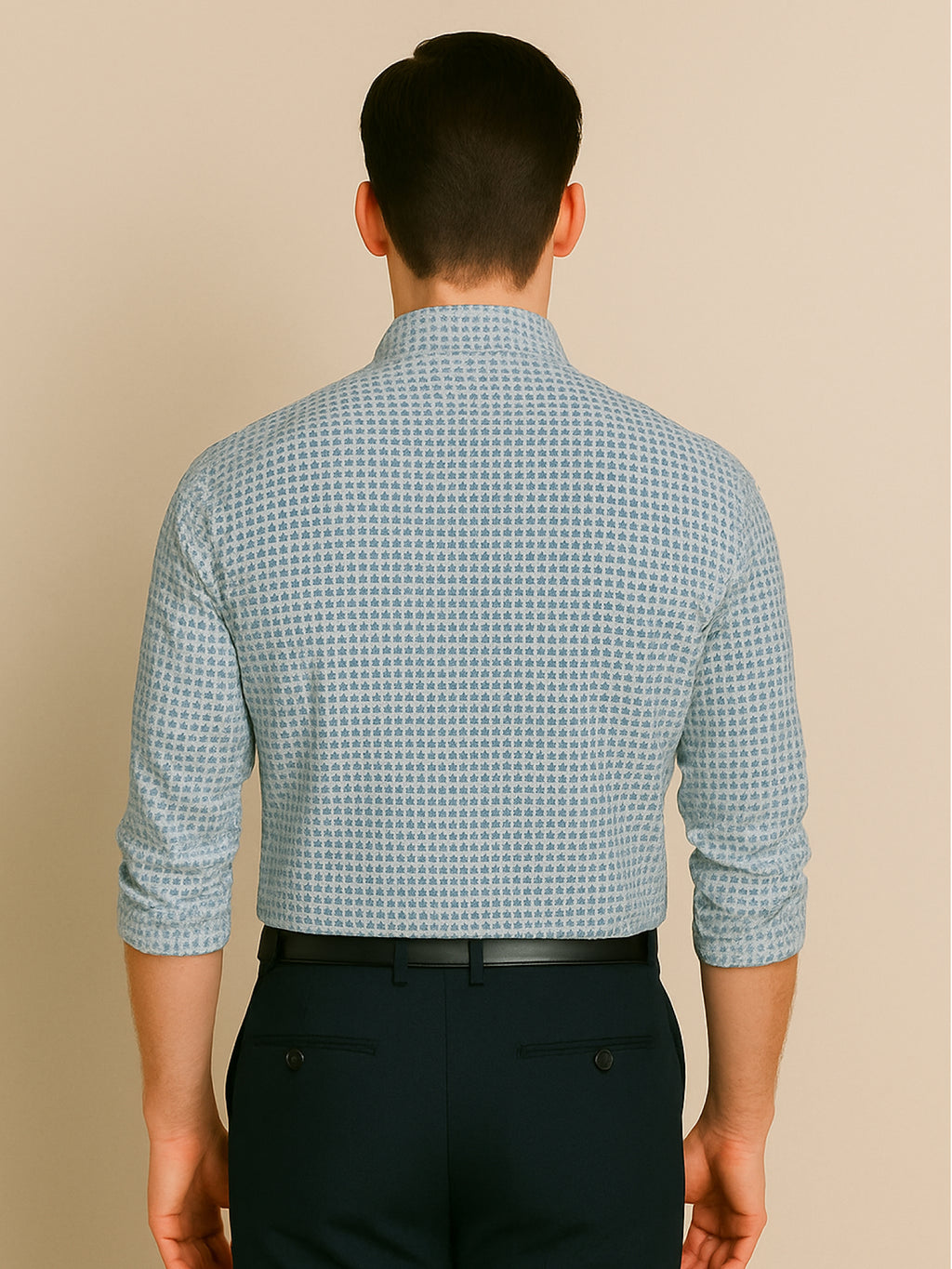 Blue Mosaic Printed Shirt