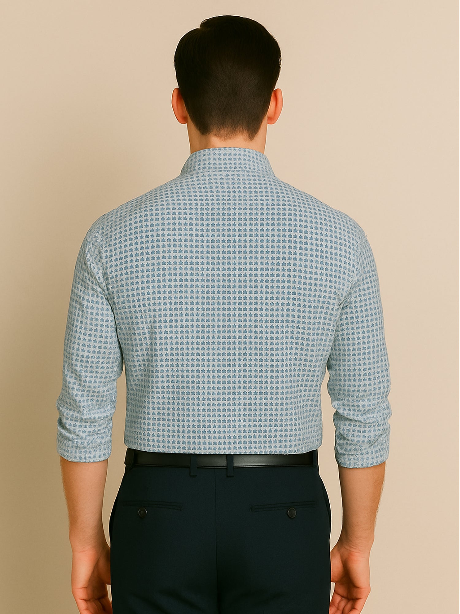 Blue Mosaic Printed Shirt