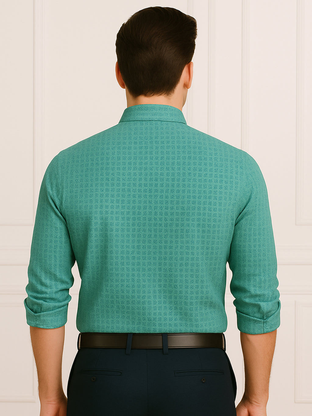 Green Mosaic Printed Shirt