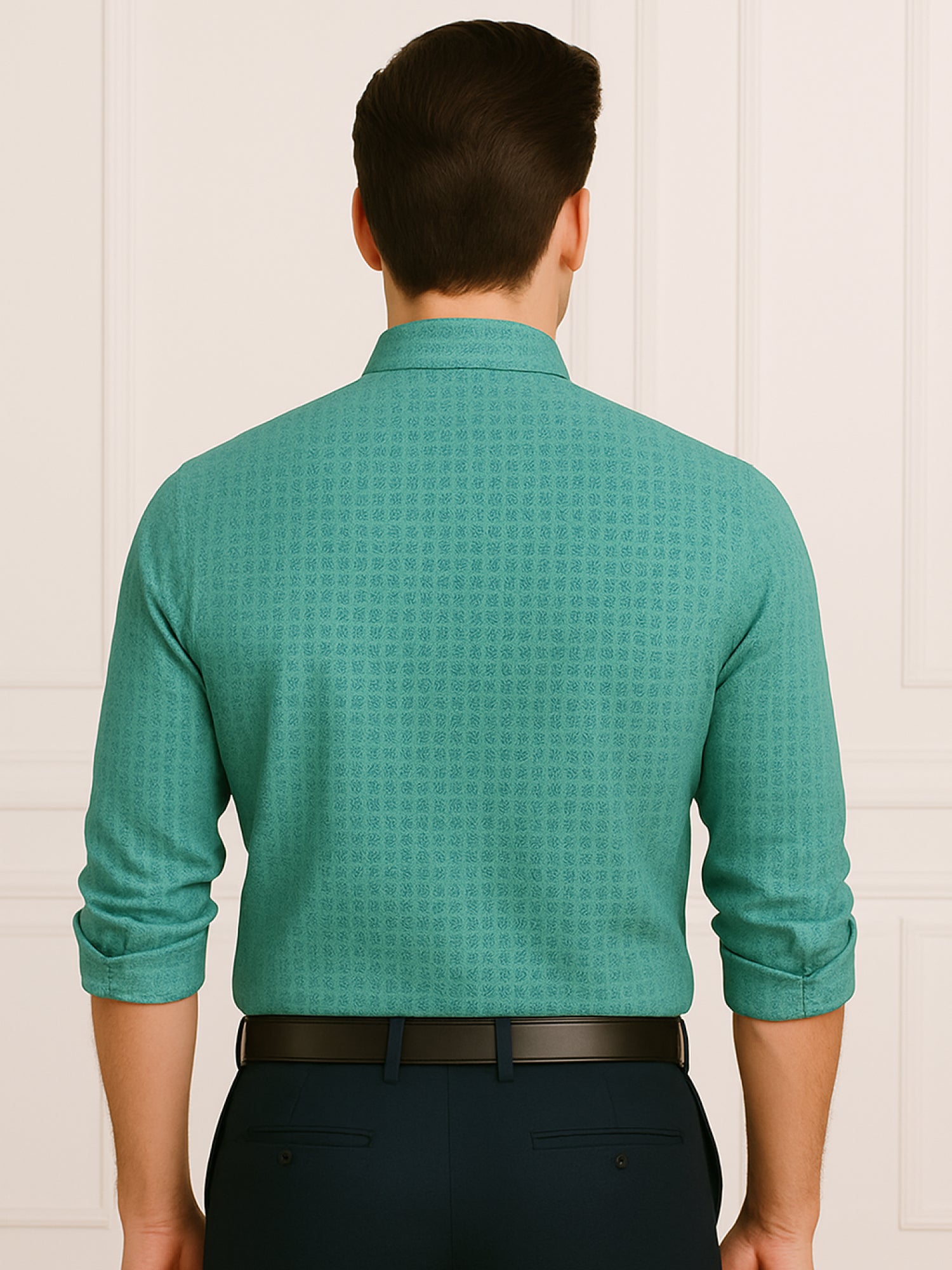 Green Mosaic Printed Shirt