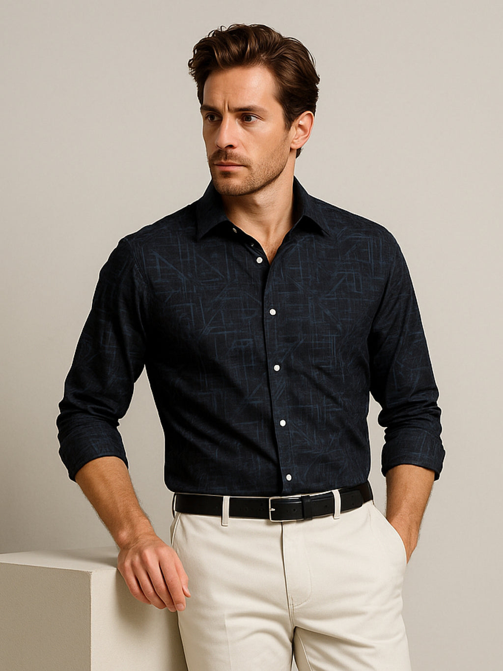 Black Abstract Shirt