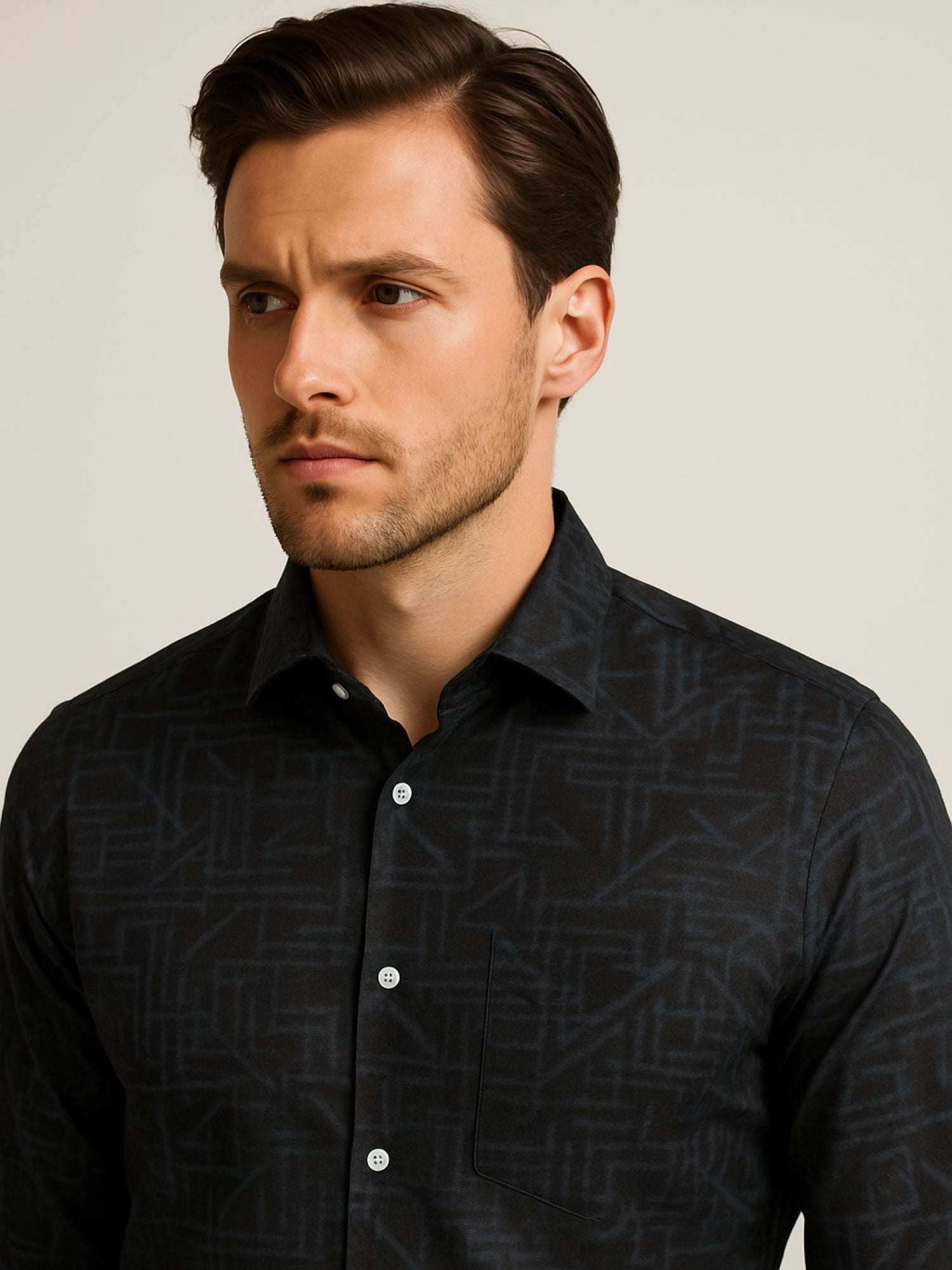 Black Abstract Shirt