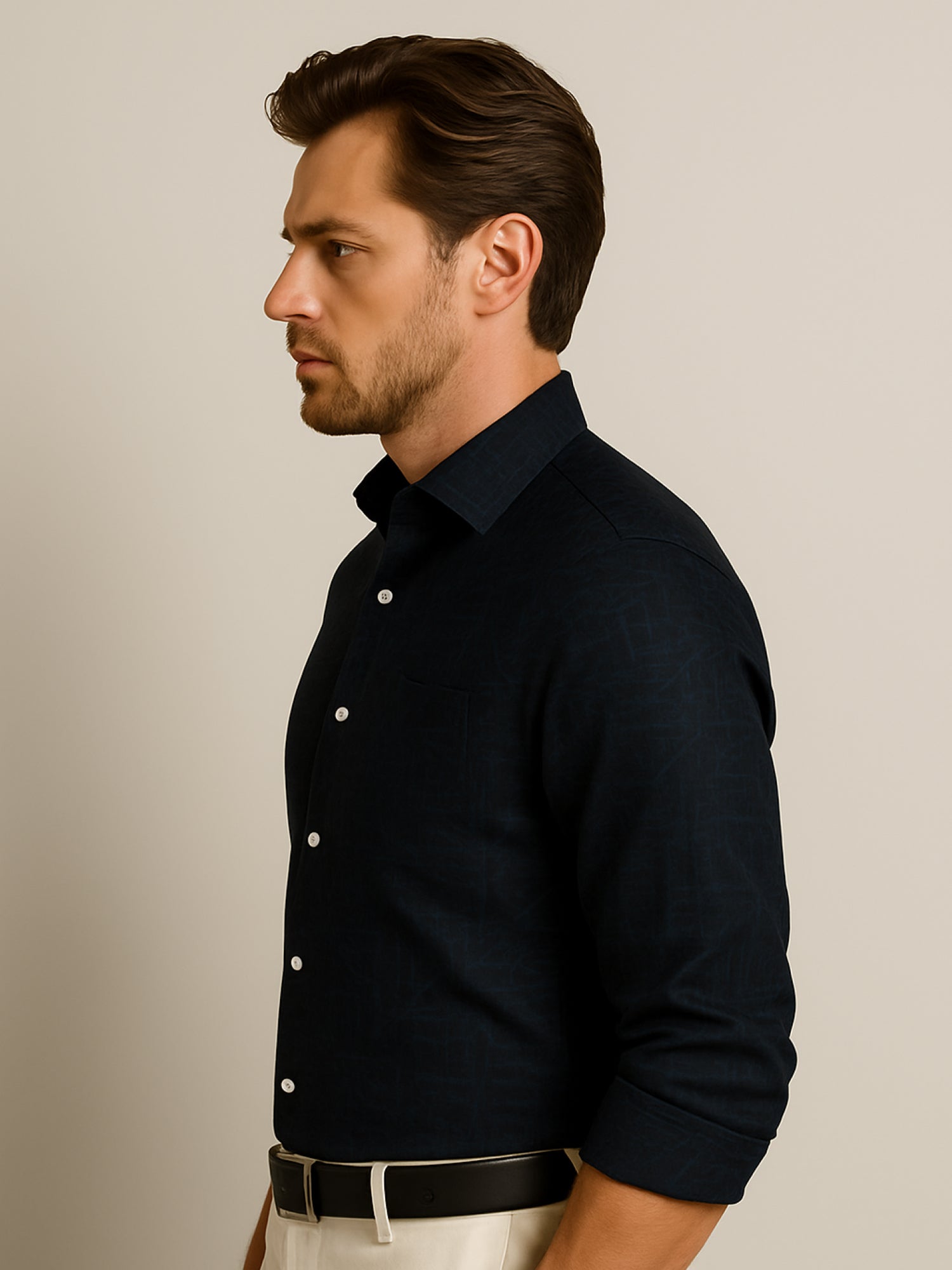 Navy Abstract Shirt