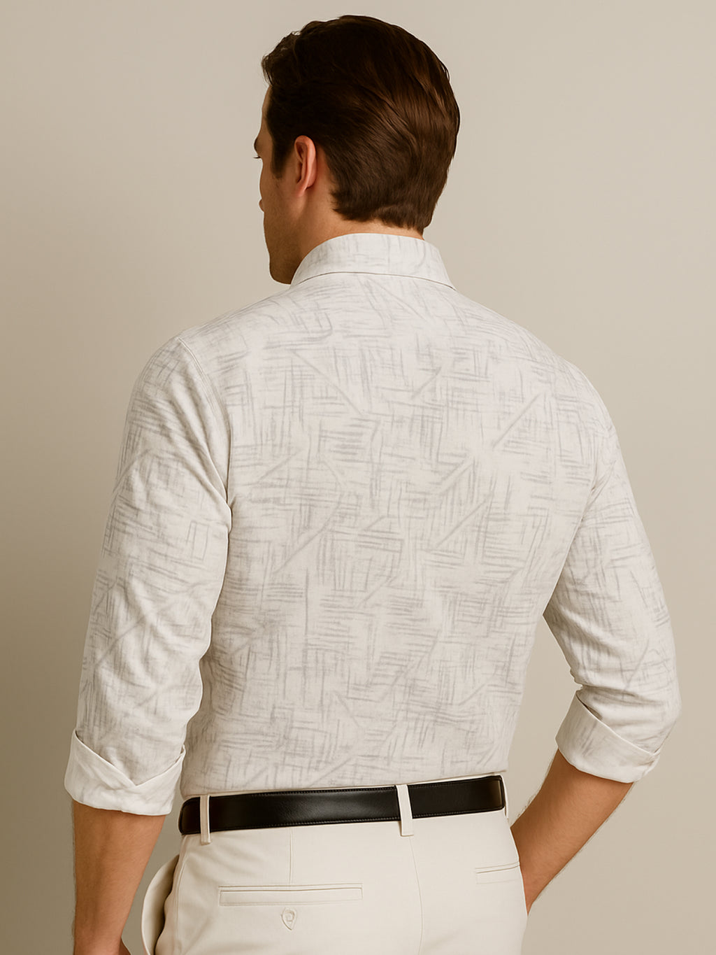 White Abstract Shirt