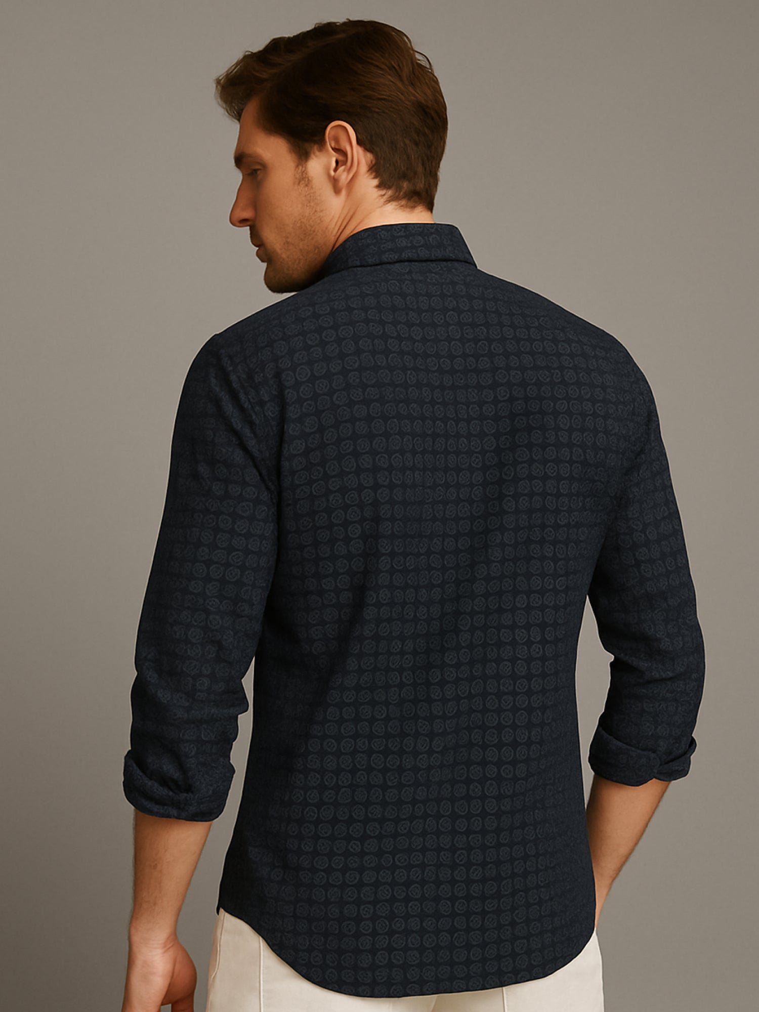 Black Mosaic Printed Shirt