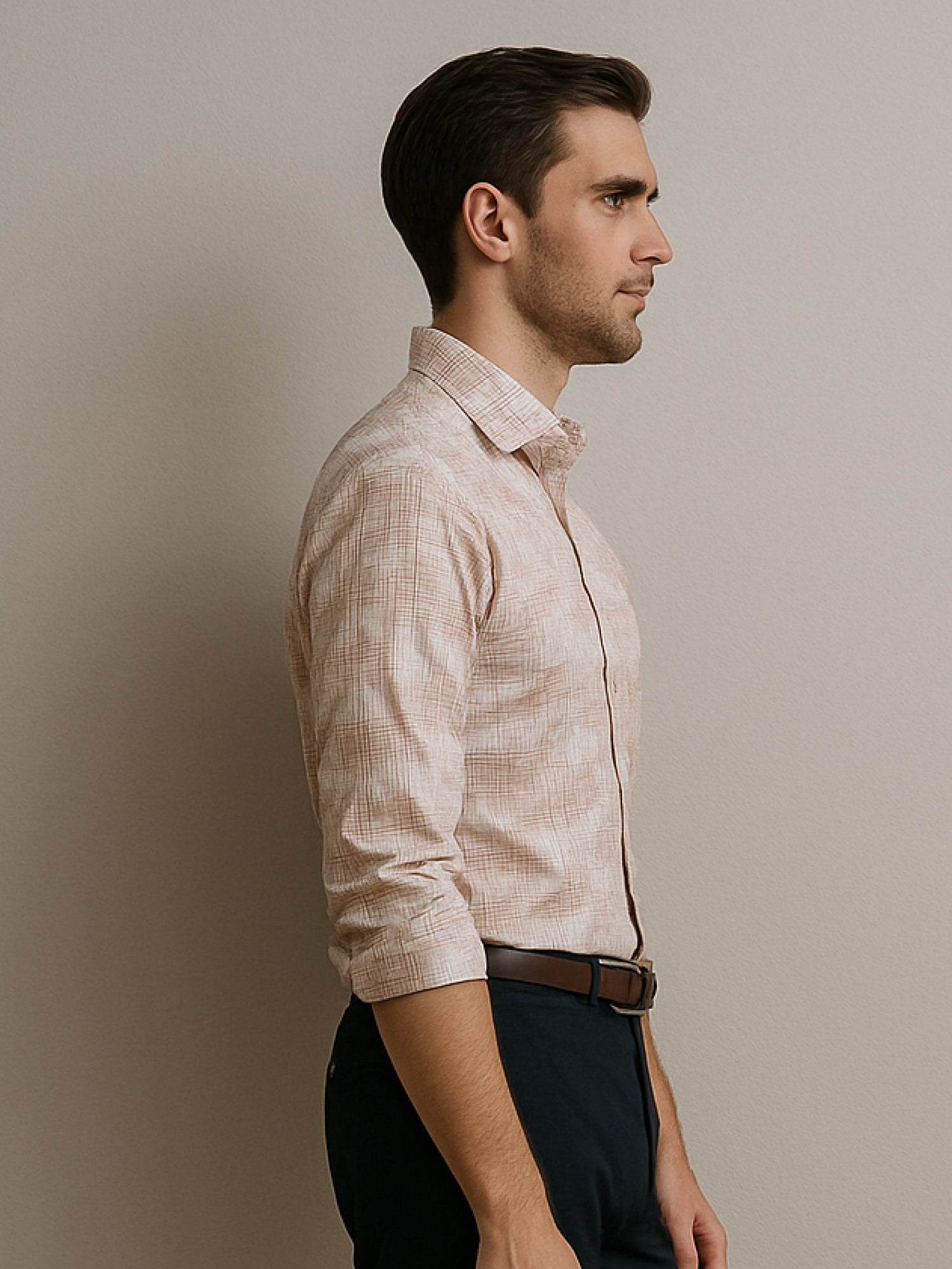 Brown Floral Print Shirt