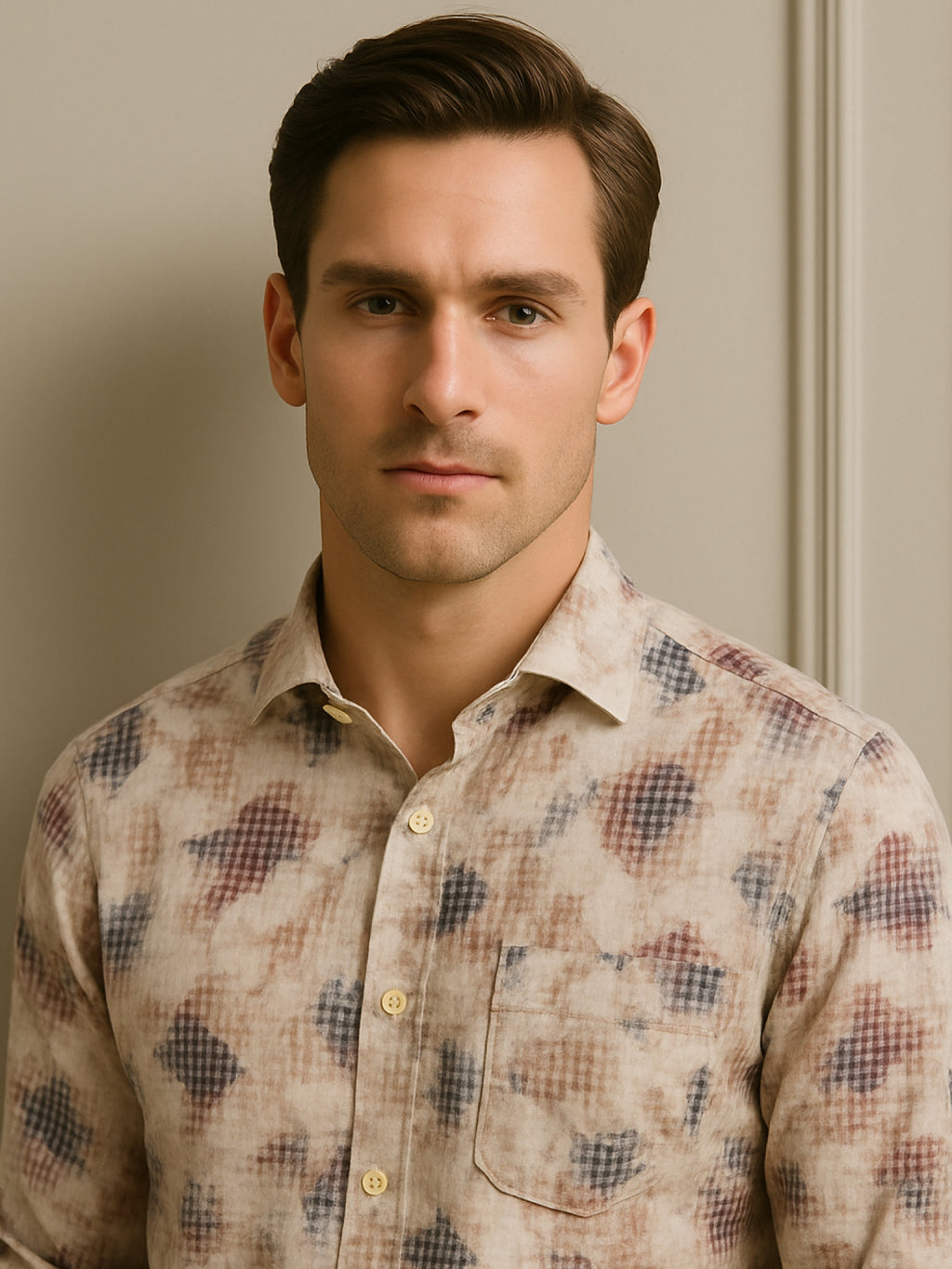 Pink Printed Floral Shirt