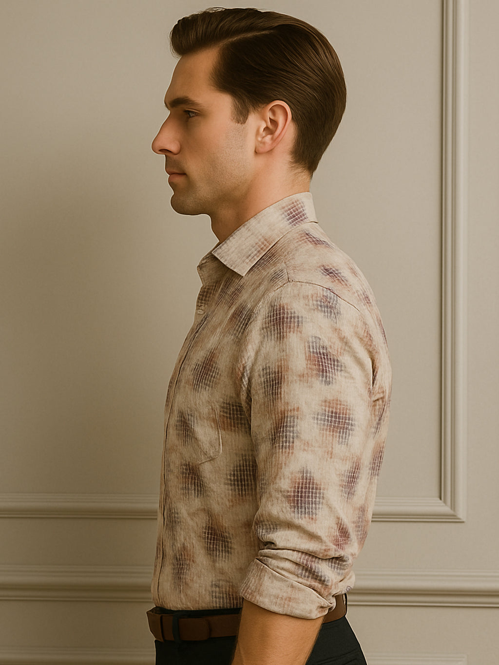 Pink Printed Floral Shirt