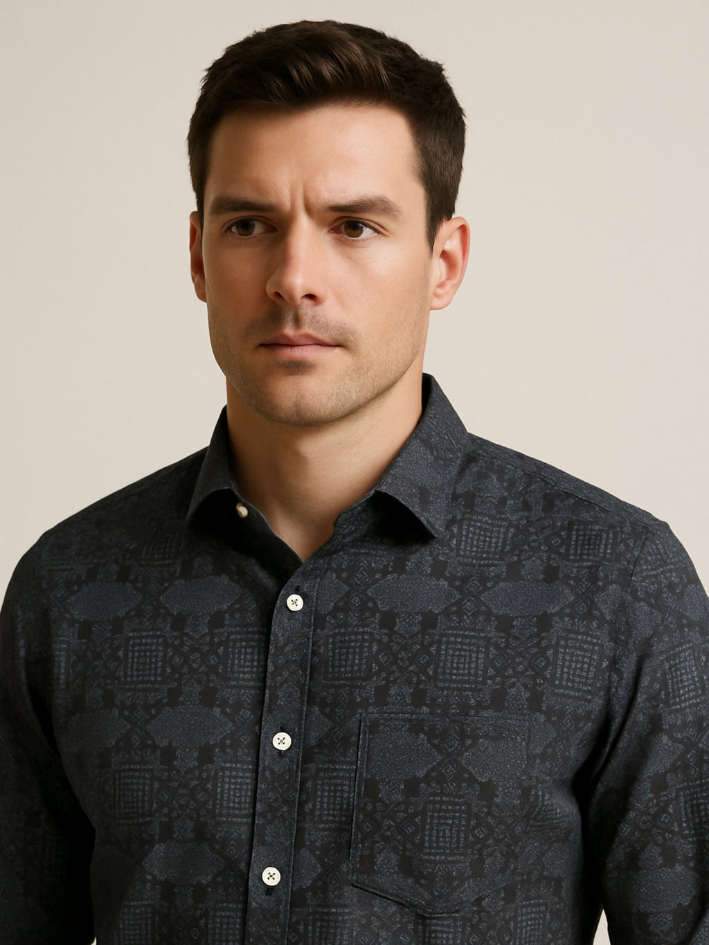 Black Print Shirt