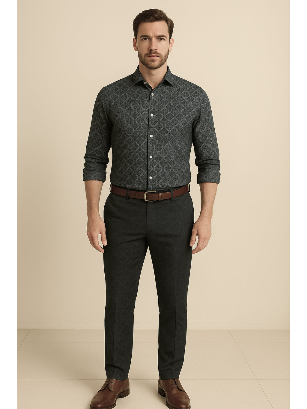 Black Mystic Print Shirt