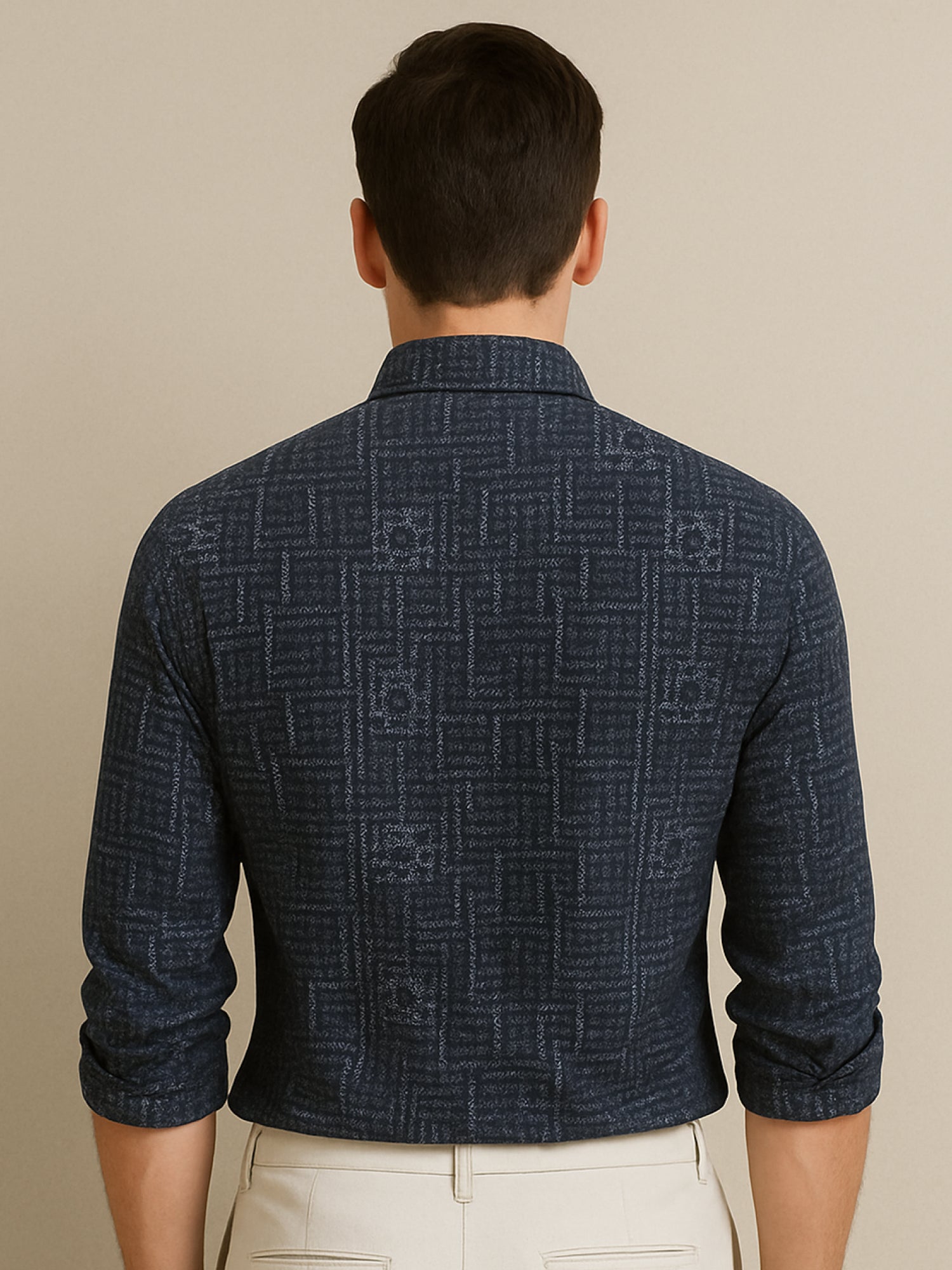 Black Luxe Printed Shirt