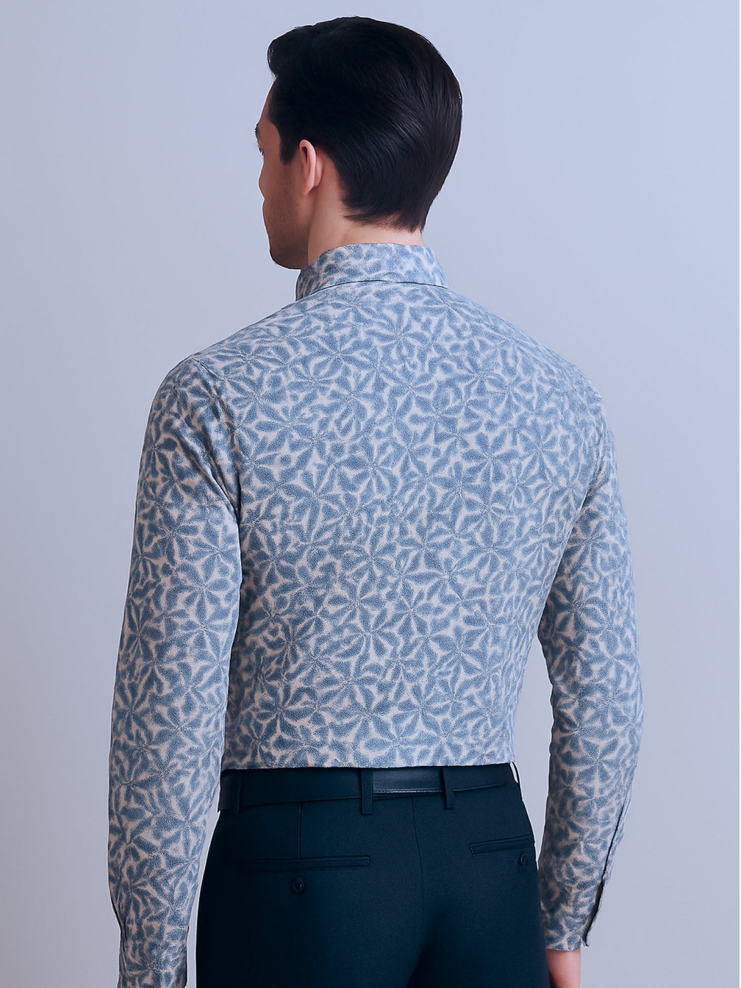 Navy Floral Luxe Print Shirt