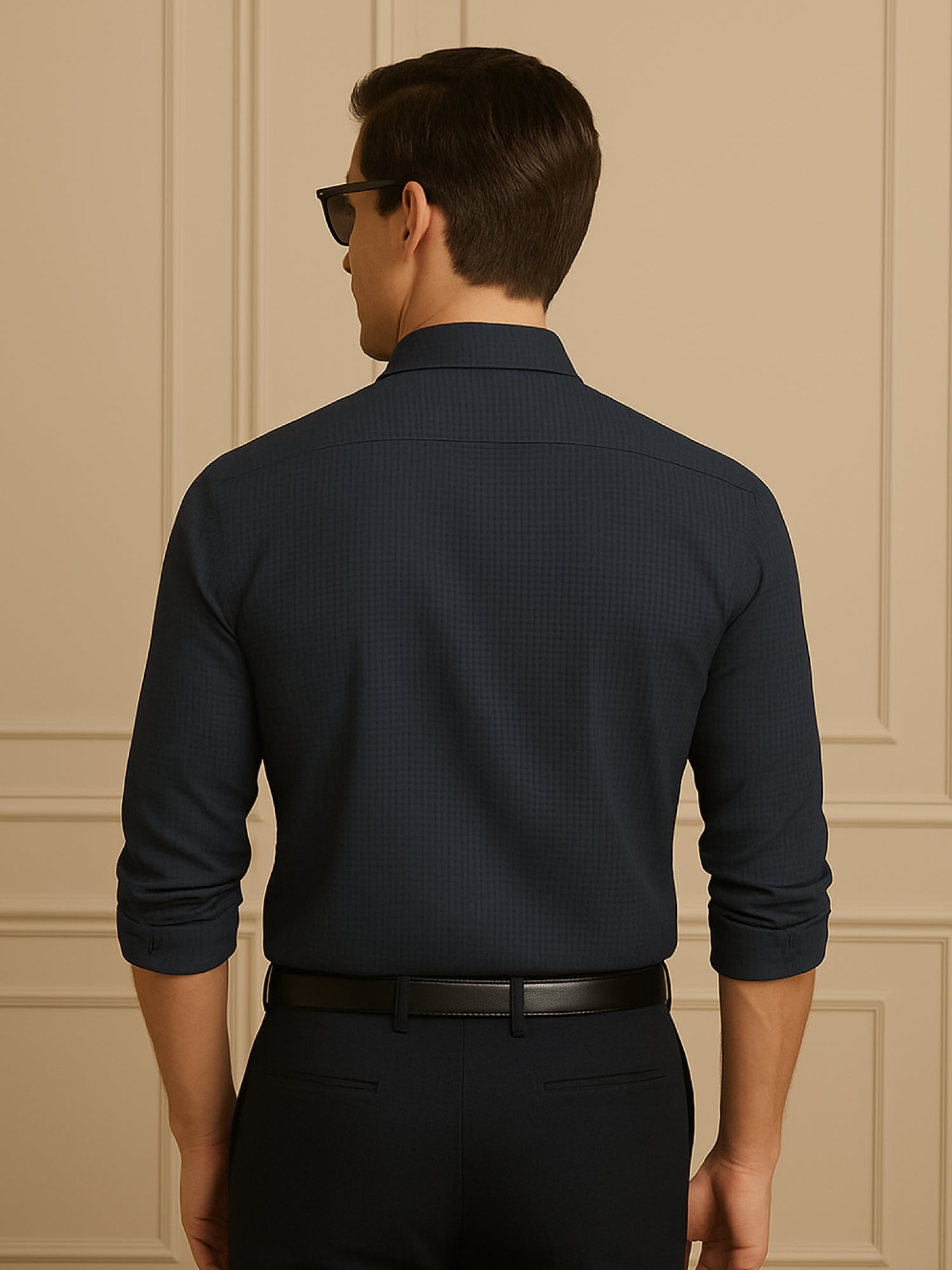 Black Print Mosaic Shirt