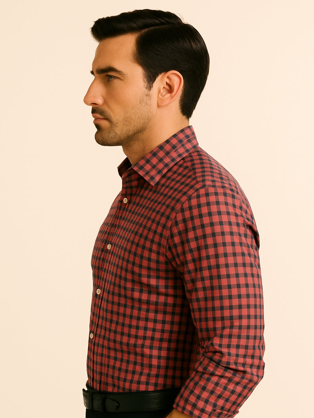 Pink Check Full Sleeve Shirt