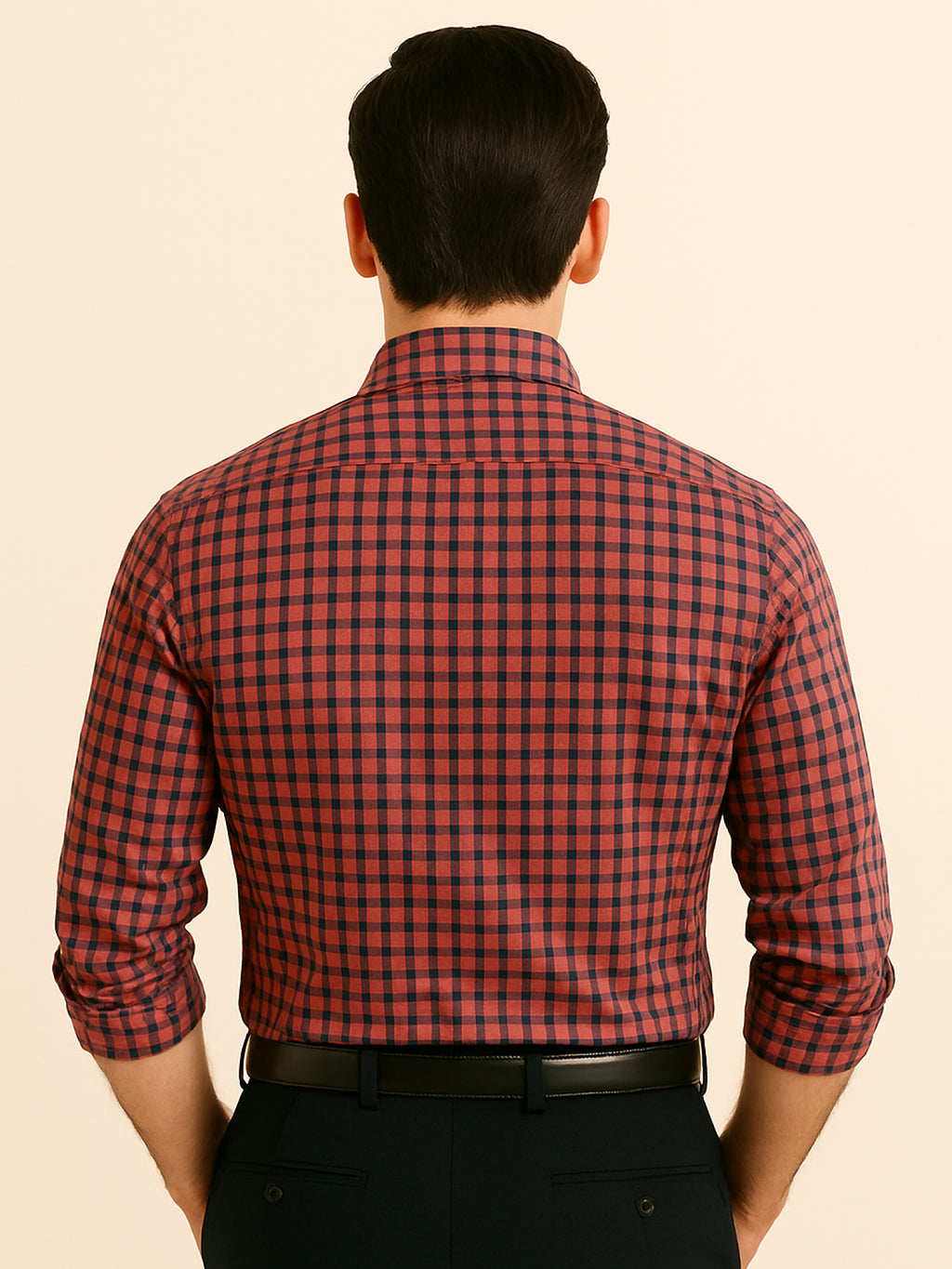 Pink Check Full Sleeve Shirt