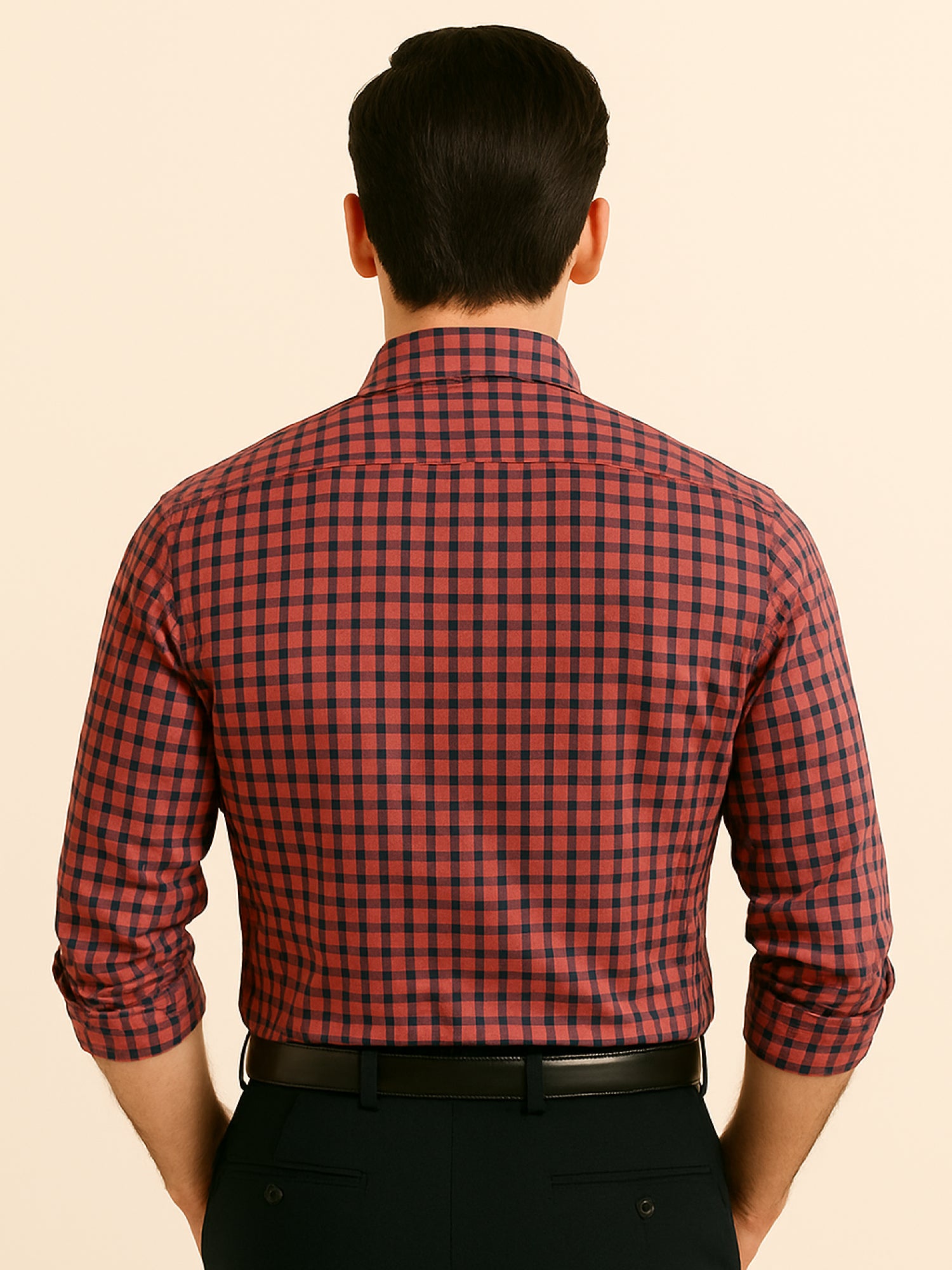 Pink Check Full Sleeve Shirt