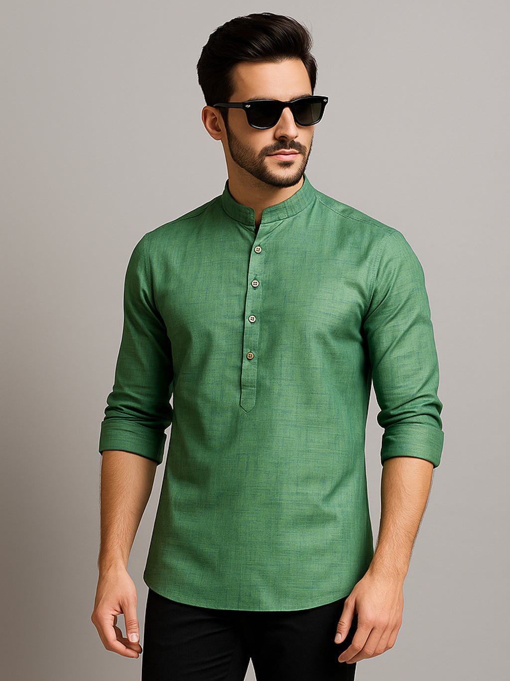 Green Short Kurta