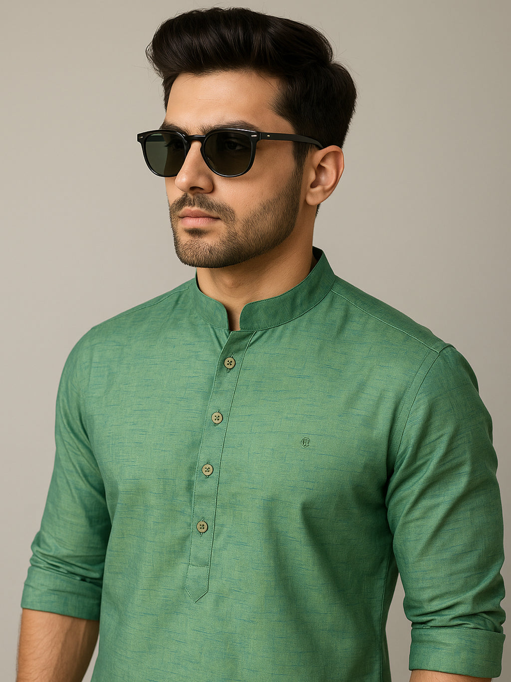Green Short Kurta