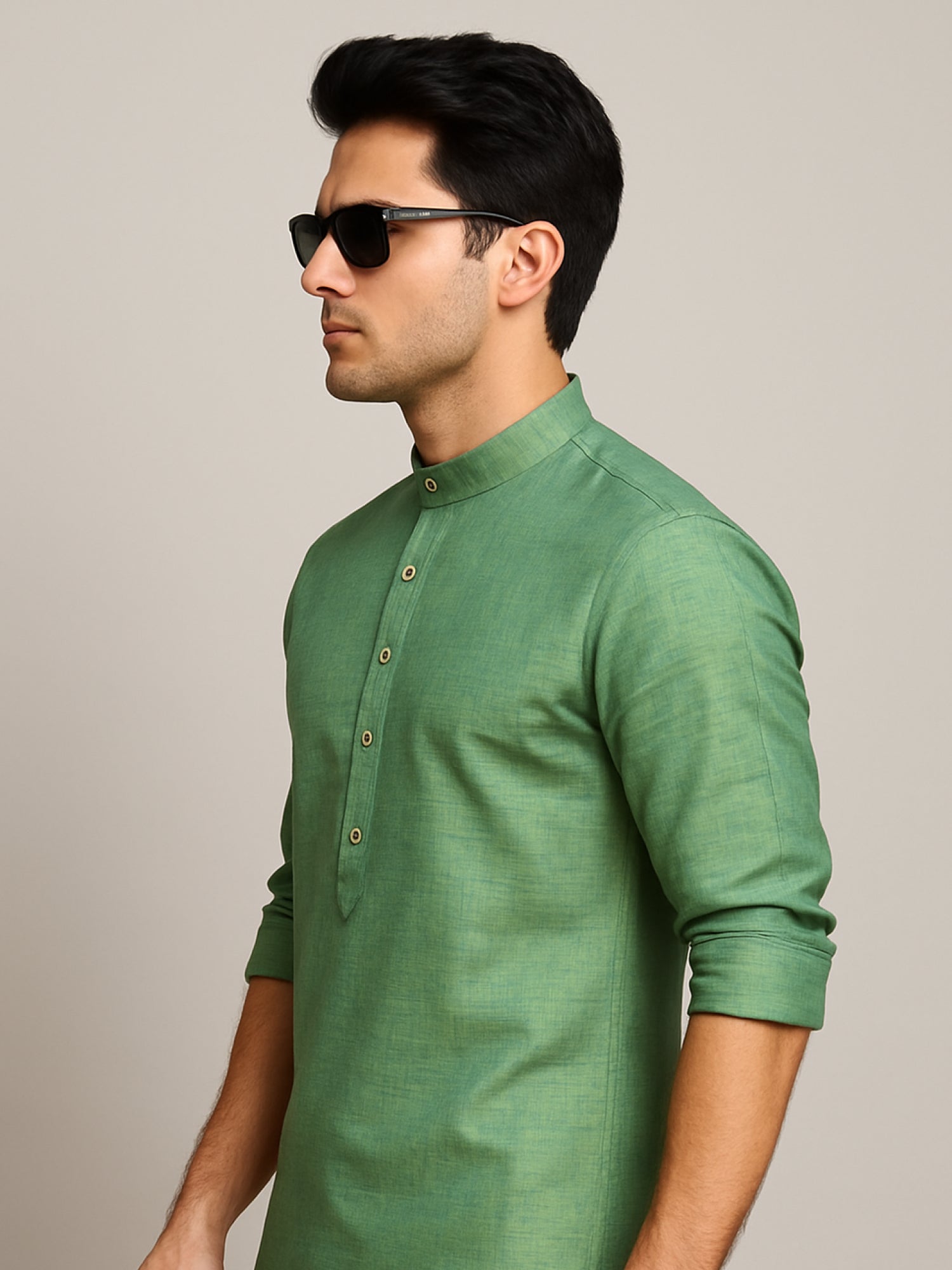 Green Short Kurta
