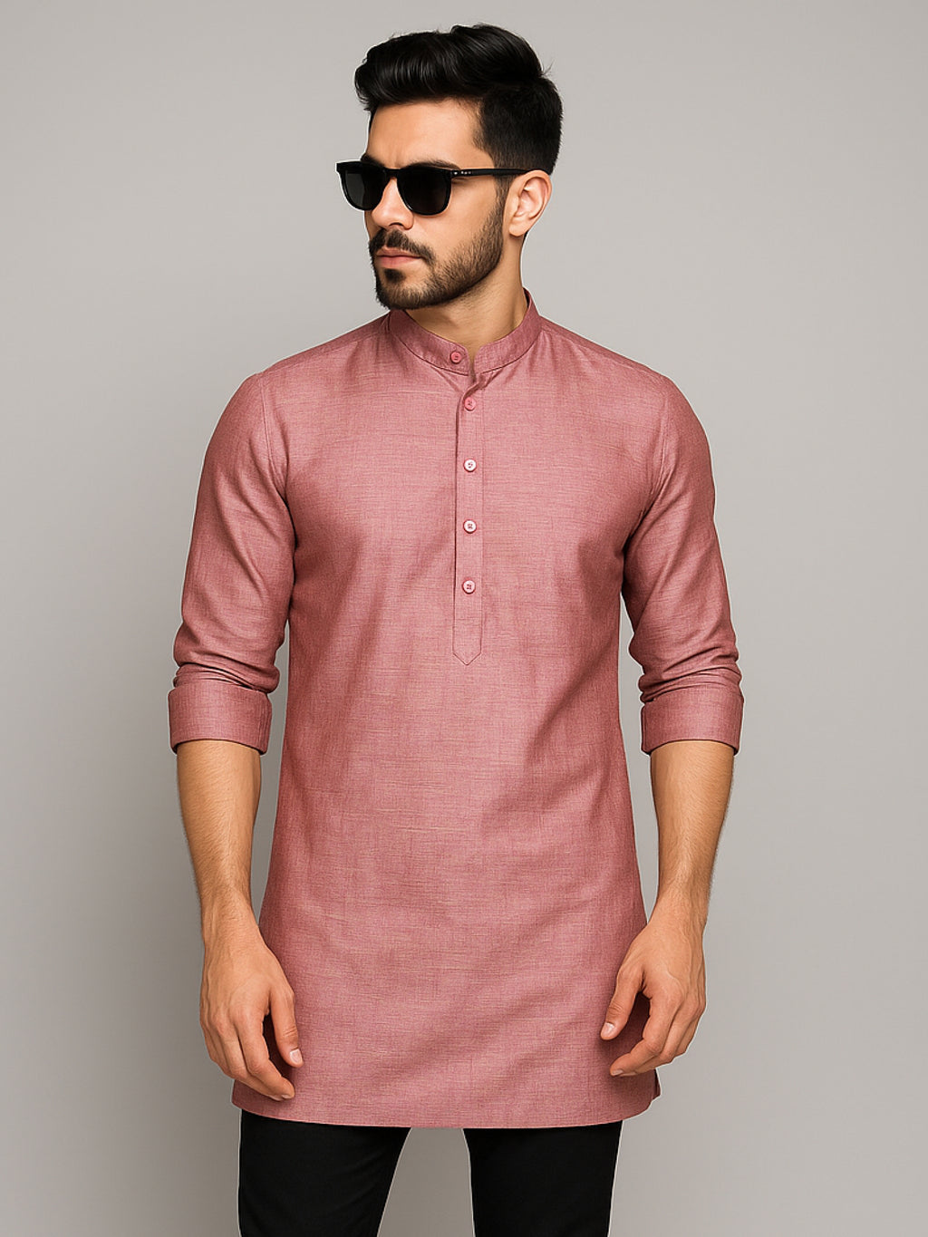 Pink Short Kurta