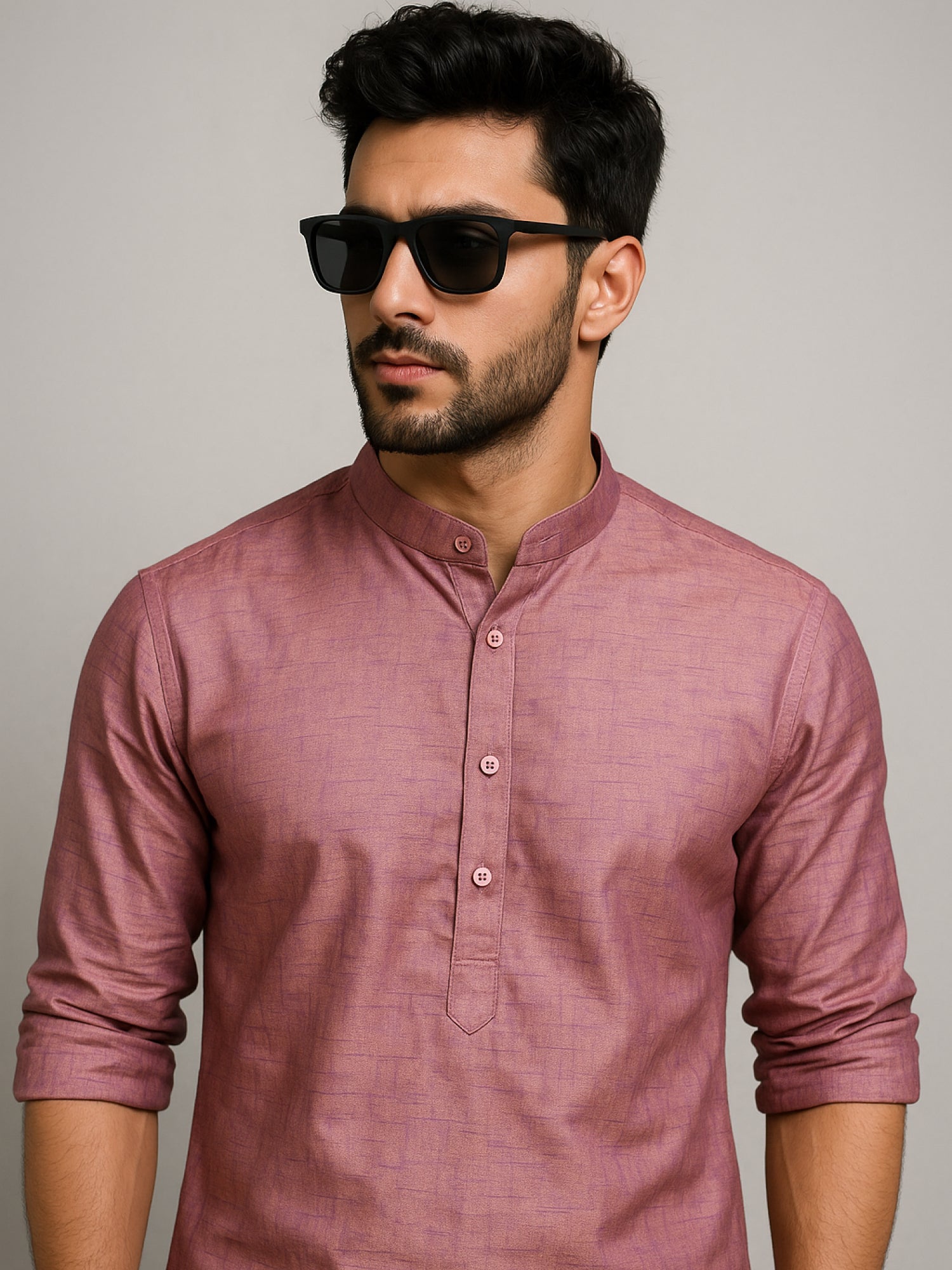 Pink Short Kurta