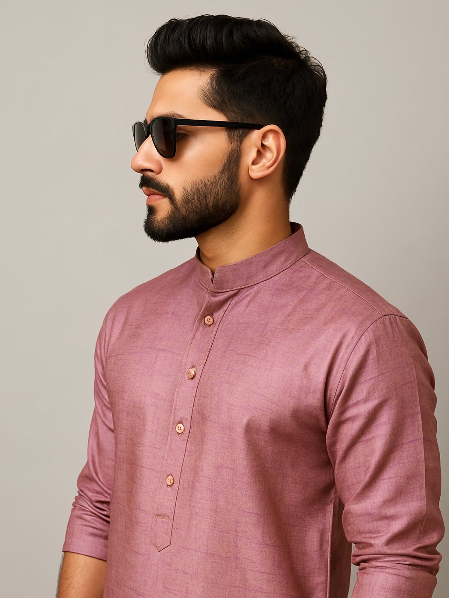 Pink Short Kurta